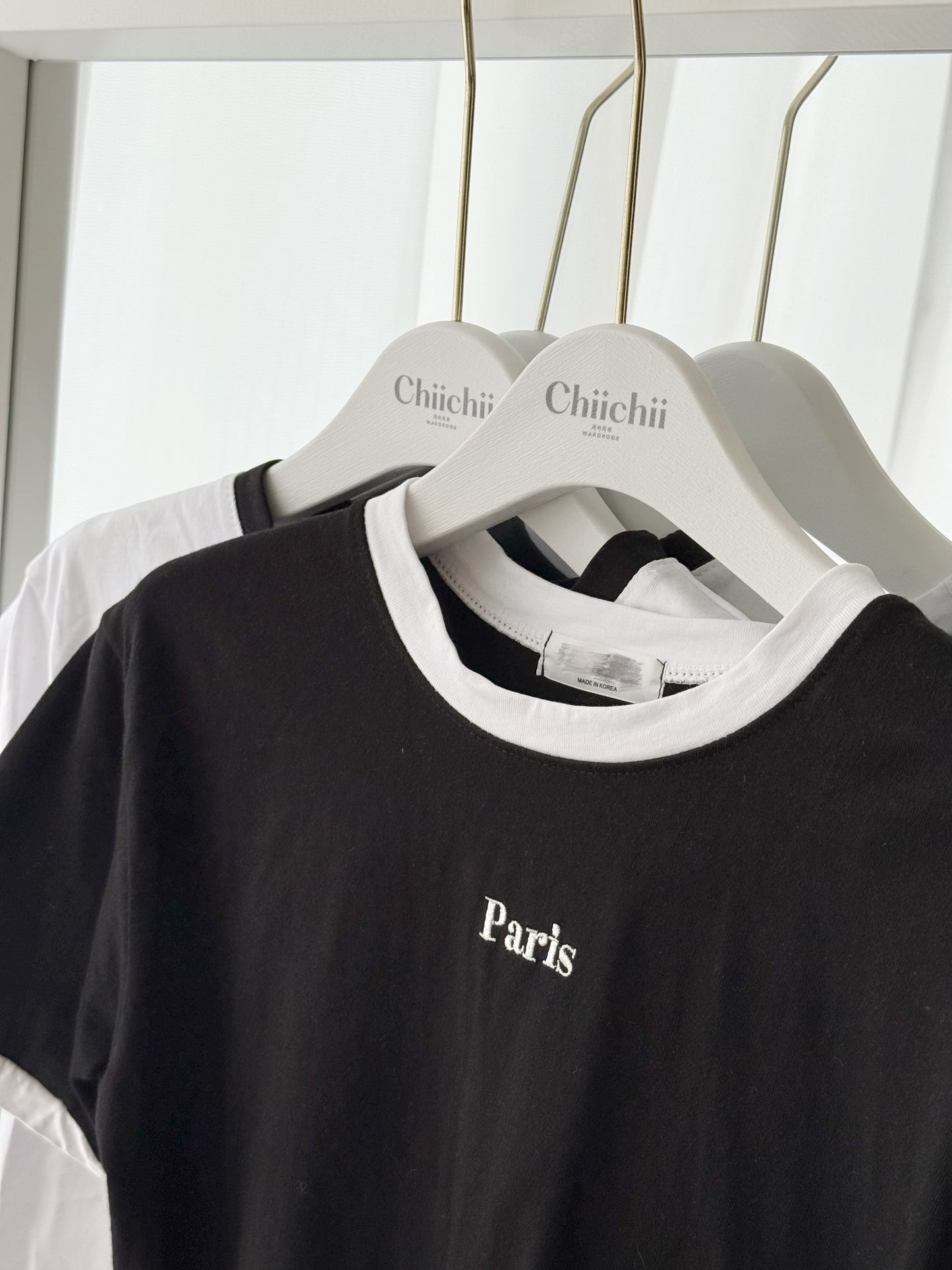 Paris簡約字母Tee