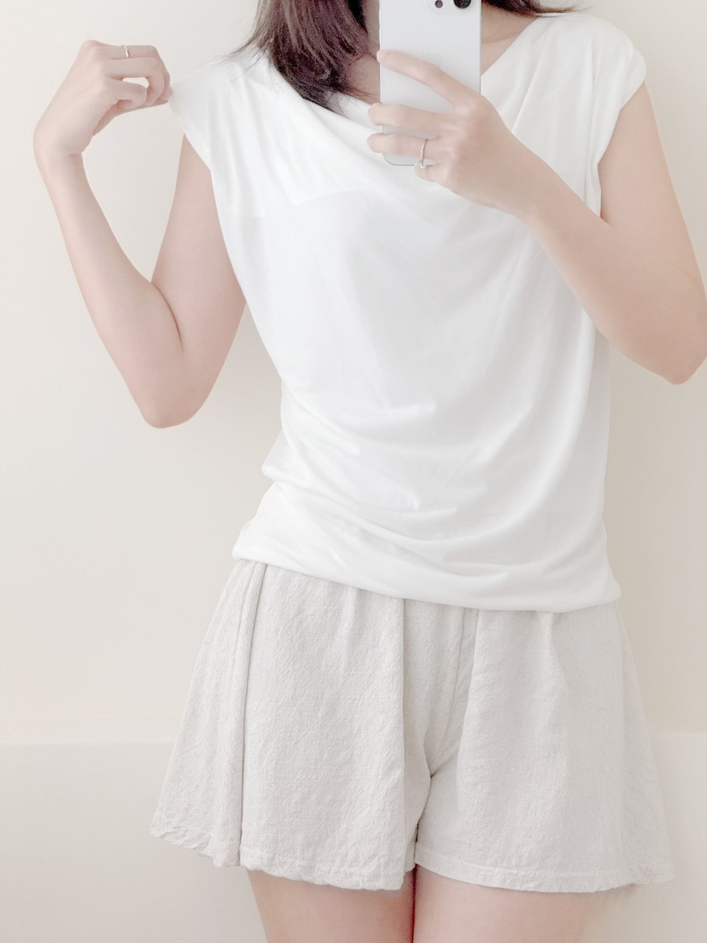 女神風無袖上衣