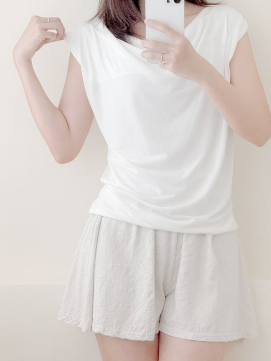 女神風無袖上衣