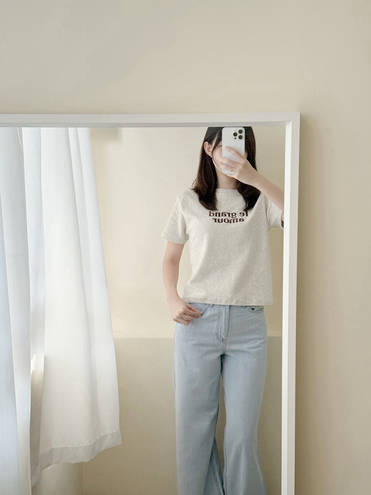 Le grand amour刺繡tee