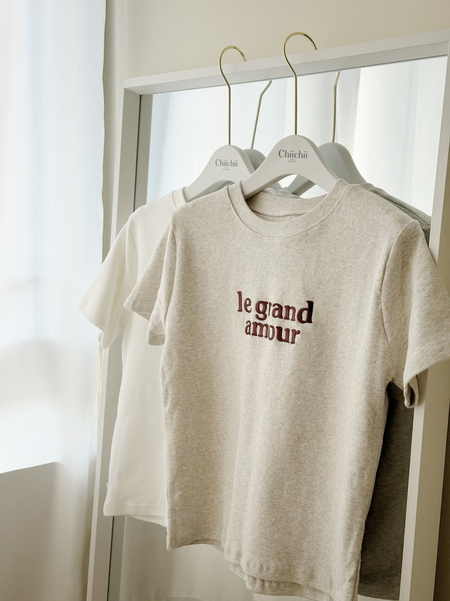 Le grand amour刺繡tee