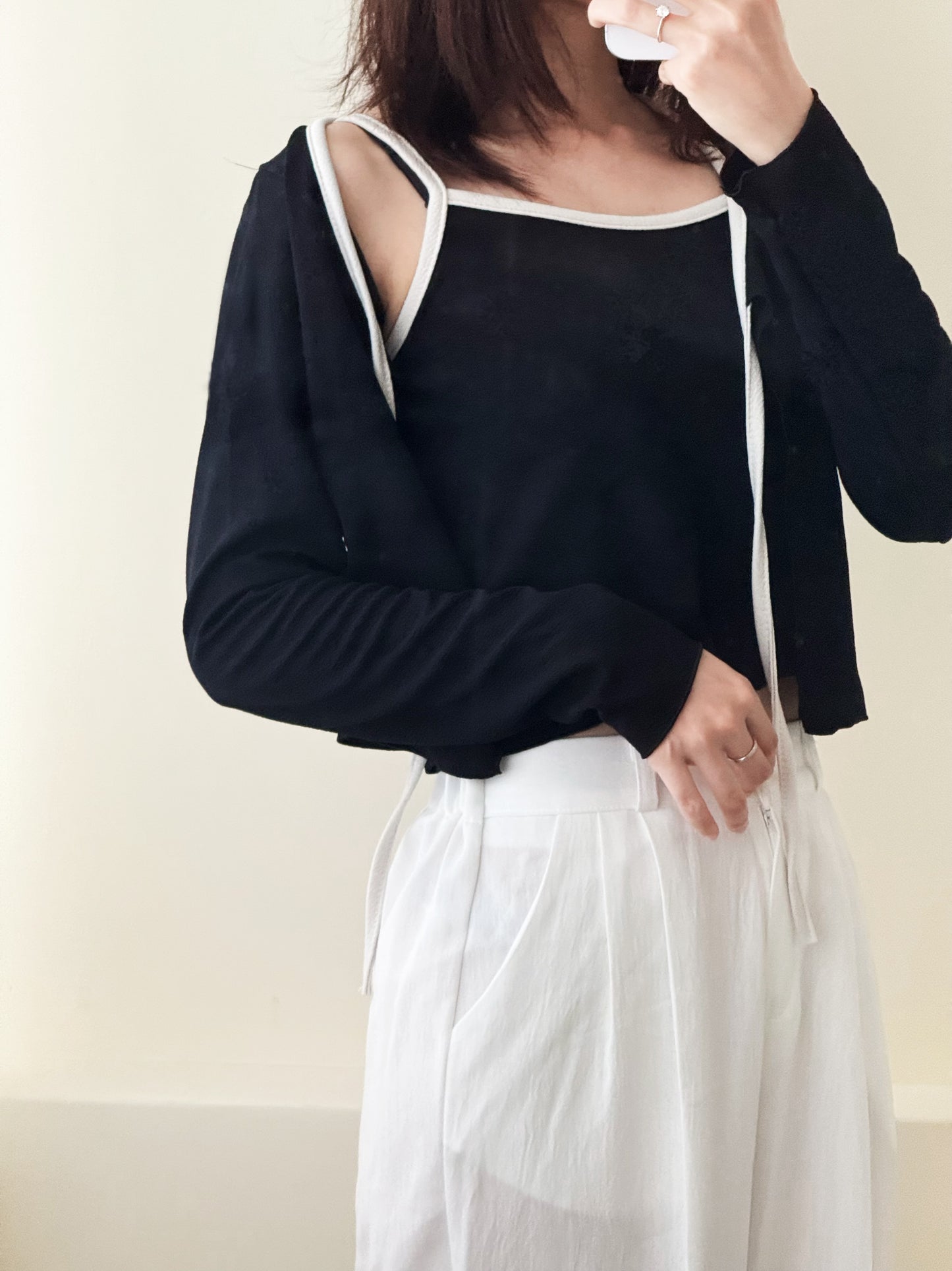 小香風背心連外套