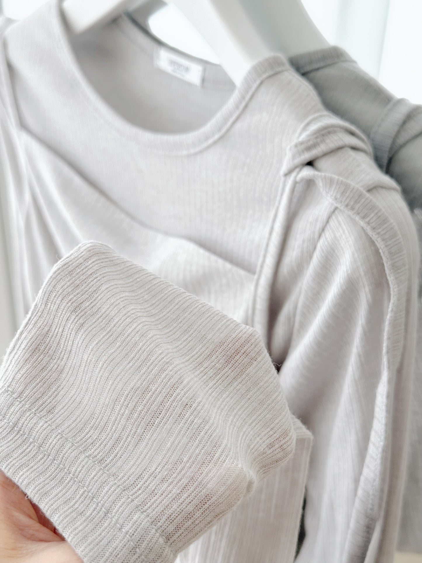 直紋上衣連背心set