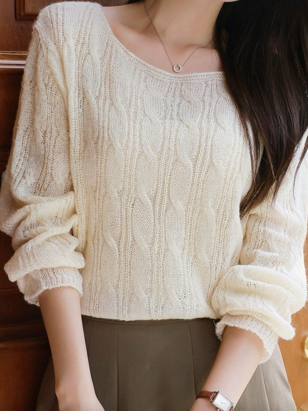 超軟棉花糖麻花針織