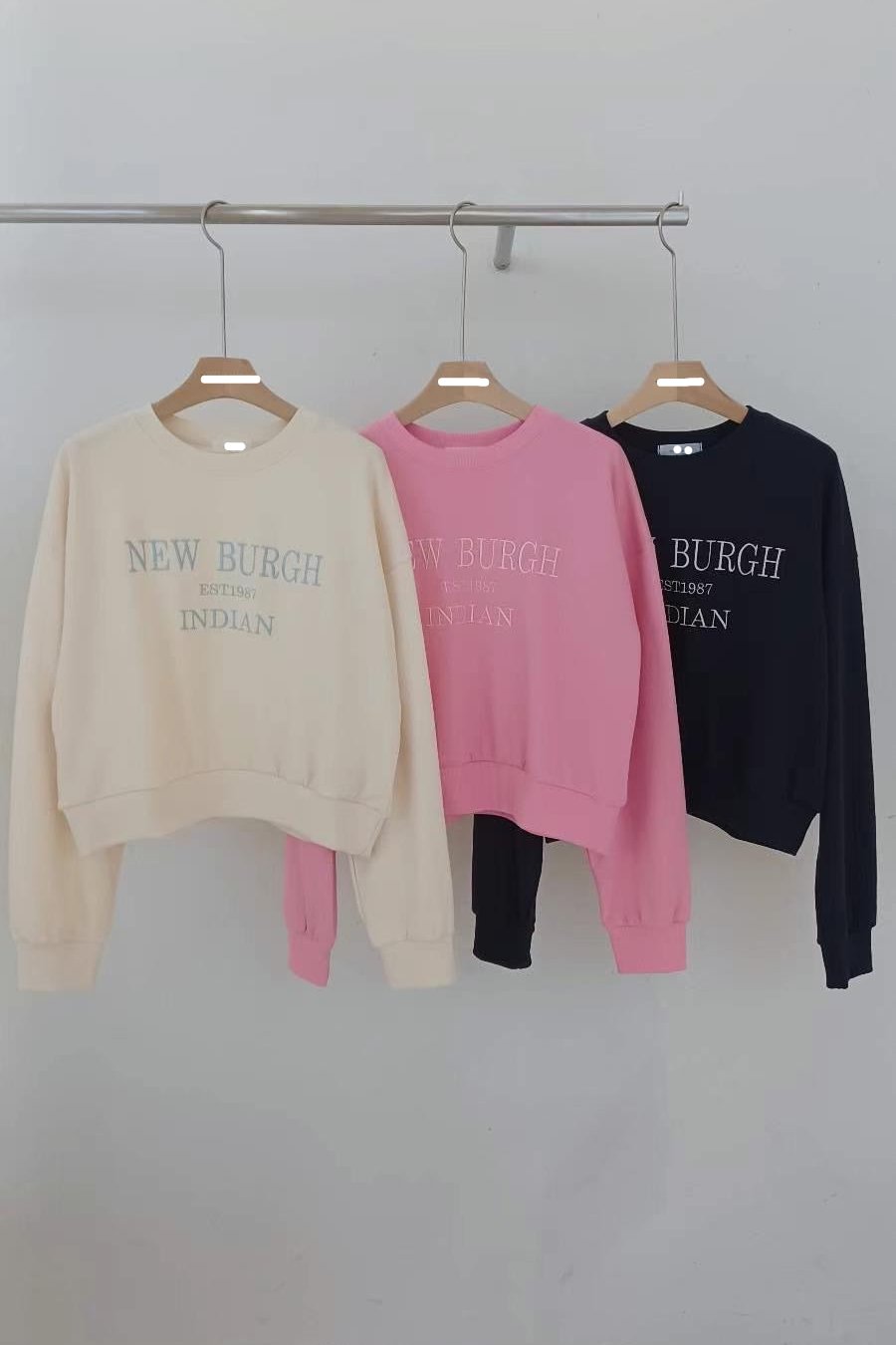 刺繡字母薄sweatshirt